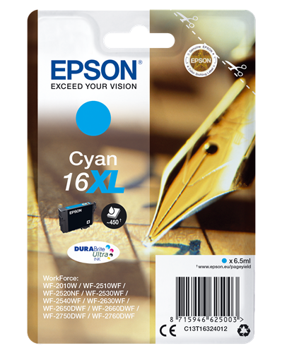 Epson 16 XL Cyan Cartucho de tinta