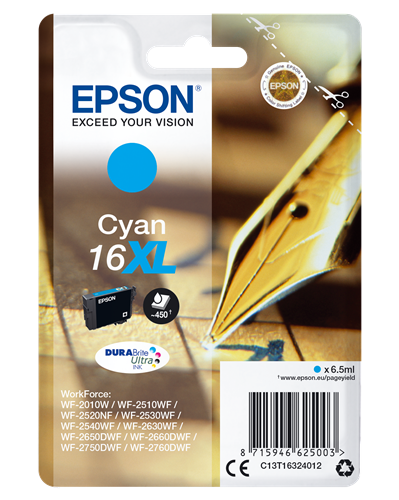 Epson 16 XL cyan ink cartridge
