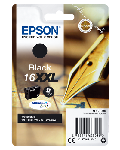 Epson 16 XXL Preto Cartucho de tinta