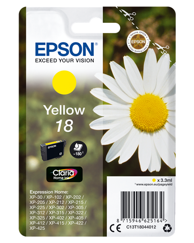 Epson 18 Amarelo Cartucho de tinta