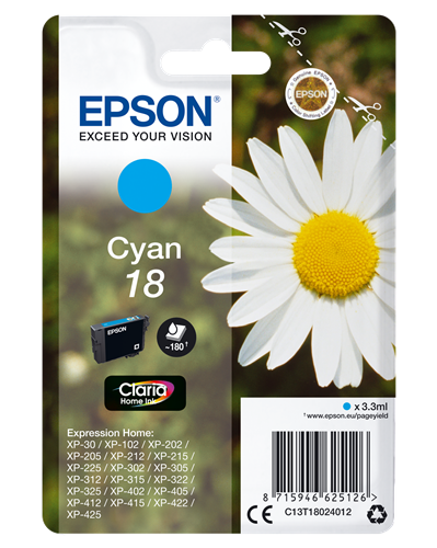Epson 18 Cyan Cartucho de tinta