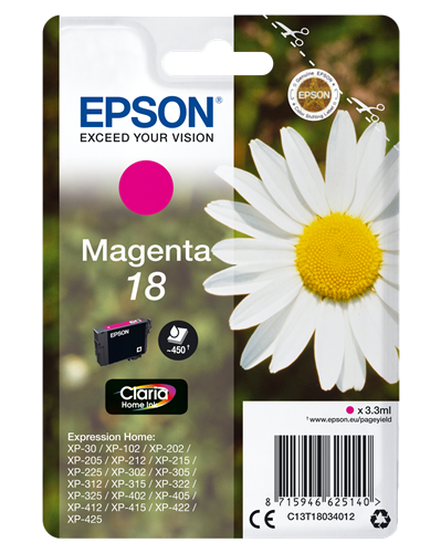 Epson 18 magenta ink cartridge