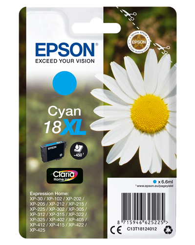 Epson 18 XL Cyan Cartucho de tinta