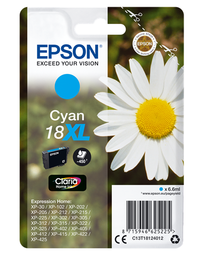 Epson 18 XL cyan inktpatroon