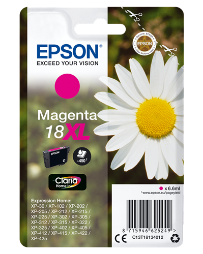 Epson 18 XL magenta ink cartridge