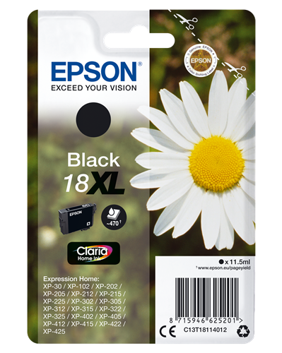 Epson 18 XL Preto Cartucho de tinta