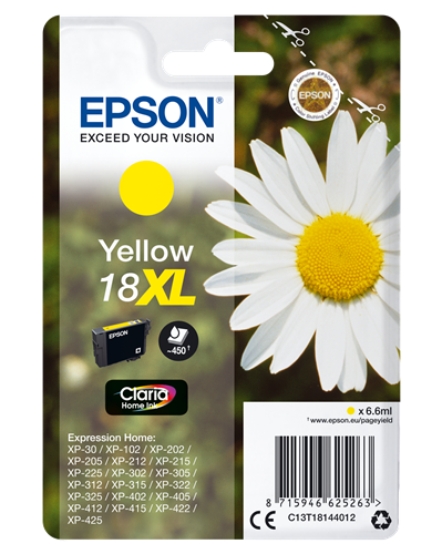 Epson 18 XL żółty kardiż atramentowy