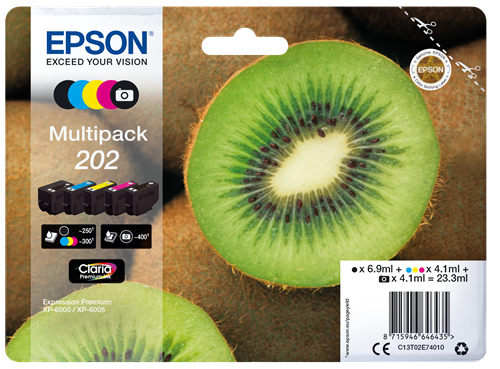 Epson 202 Pack Preto / Cyan / Magenta / Amarelo