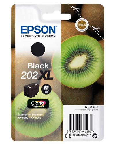 Epson 202XL Preto Cartucho de tinta