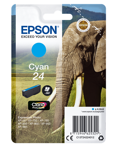 Epson 24 Cyan Cartouche d'encre