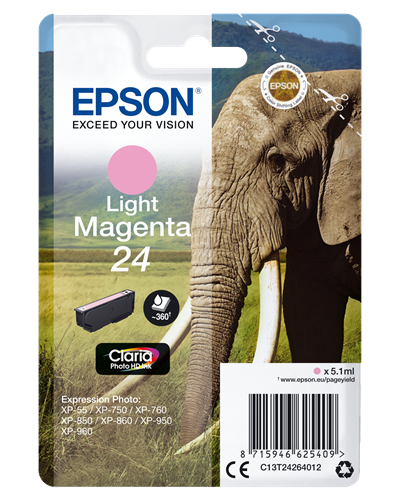 Epson 24 Magenta (brillant) Cartouche d'encre