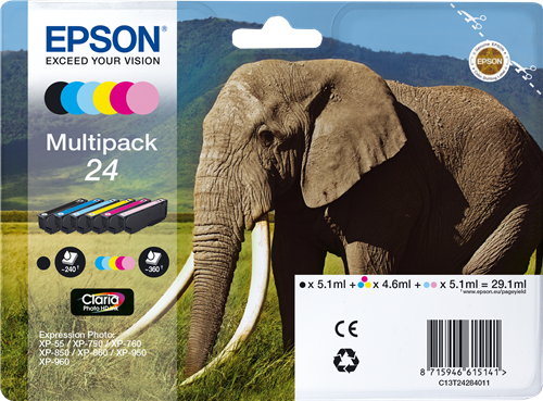 Epson 24 Multipack negro / cian / magenta / amarillo / Cian (claro) / Magenta (claro)