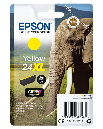 Epson 24 XL Amarelo Cartucho de tinta