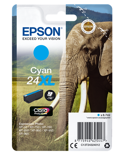 Epson 24 XL Cyan Cartucho de tinta