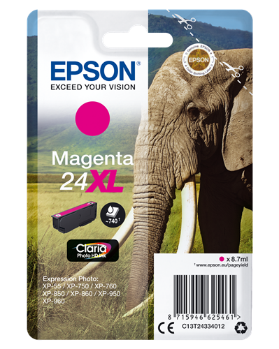 Epson 24 XL purpurová Inkoustovou kazetu