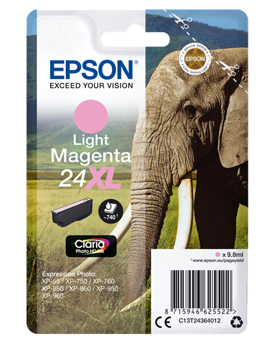 Epson 24 XL purpurová (světlo) Inkoustovou kazetu