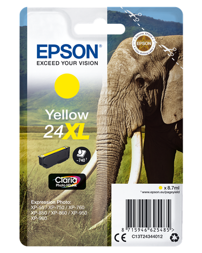 Epson 24 XL yellow ink cartridge
