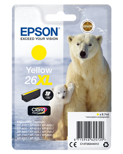 Epson 26 XL geel inktpatroon