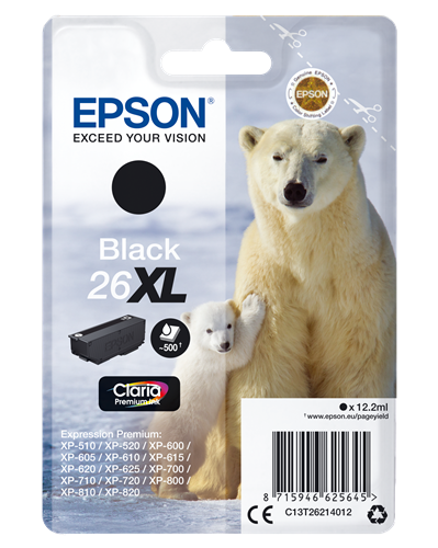 Epson 26 XL Preto Cartucho de tinta