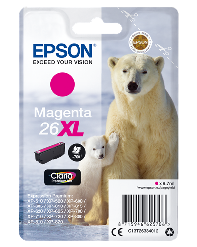 Epson 26 XL purpurová Inkoustovou kazetu