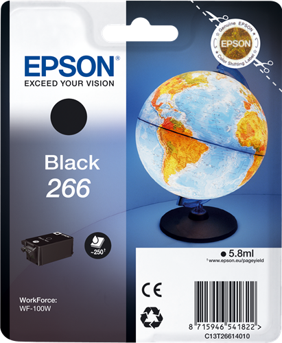 Epson 266 zwart inktpatroon