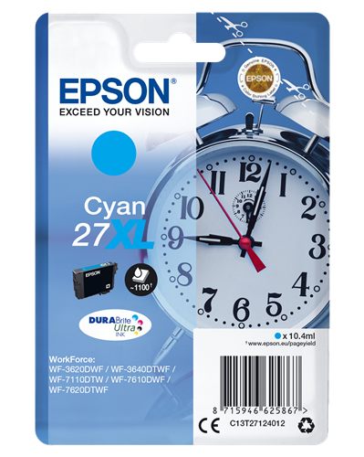 Epson 27 XL Cyan Cartouche d'encre