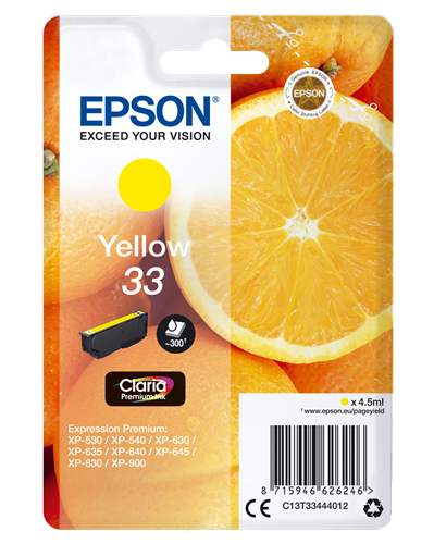 Epson 33 Amarelo Cartucho de tinta