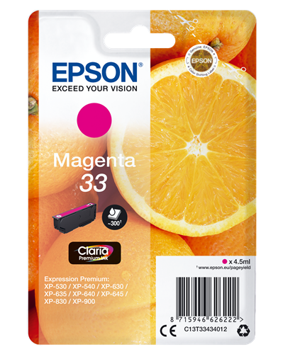 Epson 33 magenta ink cartridge