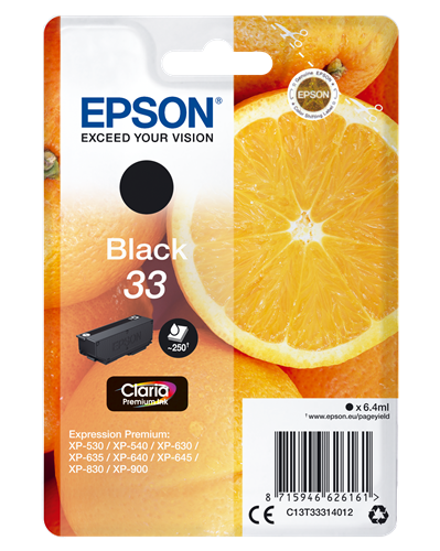 Epson 33 Preto Cartucho de tinta