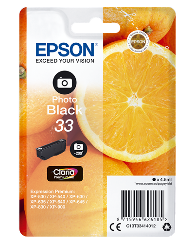 Epson 33 Preto (foto) Cartucho de tinta