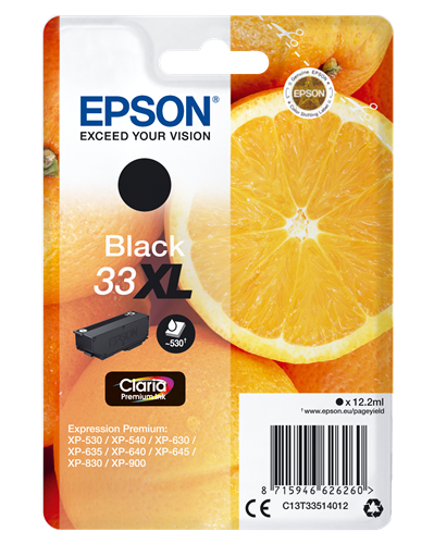 Epson 33 XL black ink cartridge