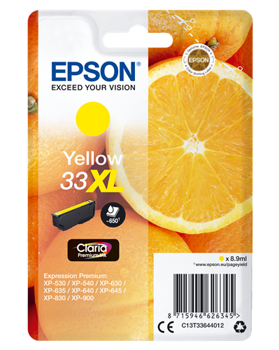 Epson 33 XL Jaune Cartouche d'encre