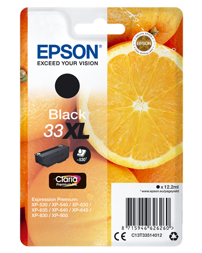 Epson 33 XL Preto Cartucho de tinta