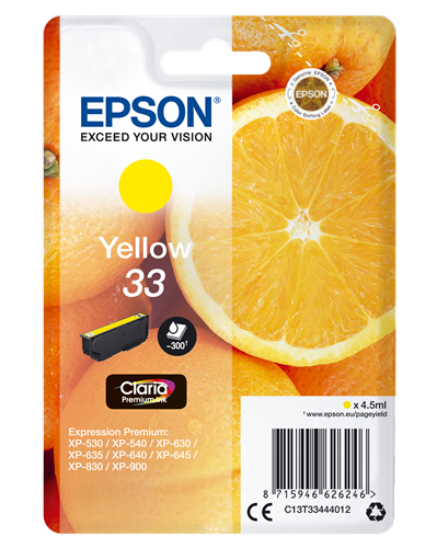 Epson 33 yellow ink cartridge