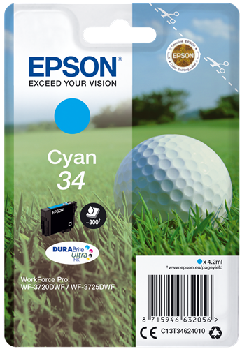 Epson 34 Cyan Cartucho de tinta