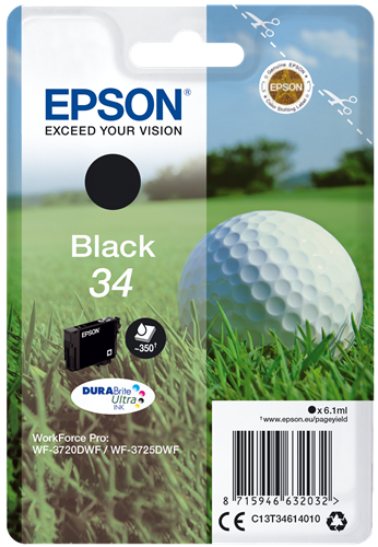 Epson 34 Preto Cartucho de tinta