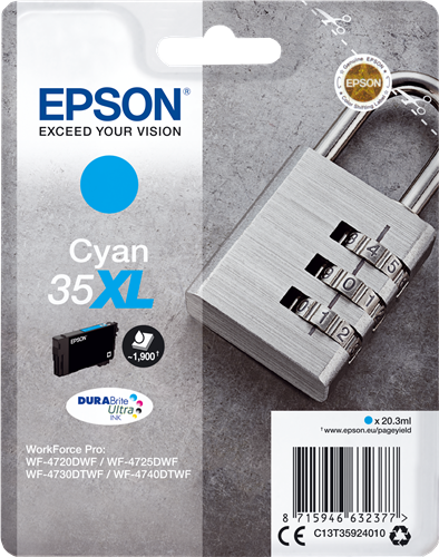 Epson 35XL Cyan Cartucho de tinta