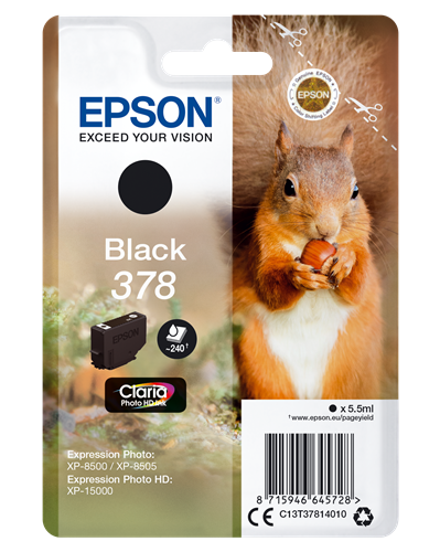 Epson 378 Preto Cartucho de tinta
