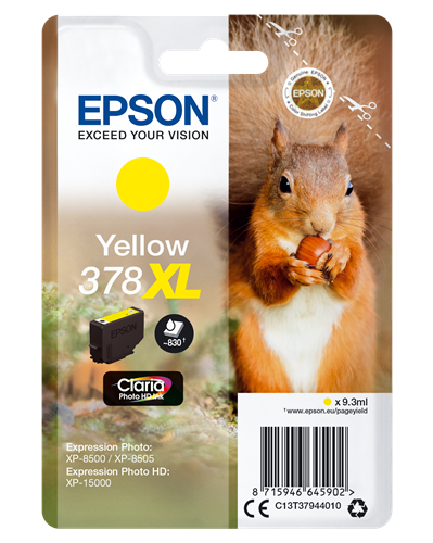 Epson 378XL żółty kardiż atramentowy