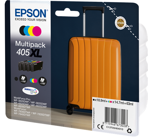 Epson 405XL Pack Preto / Cyan / Magenta / Amarelo