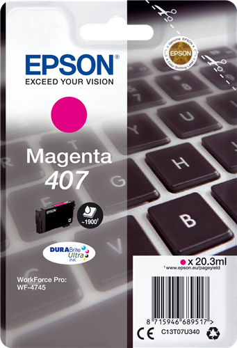 Epson 407 Magenta Cartouche d'encre