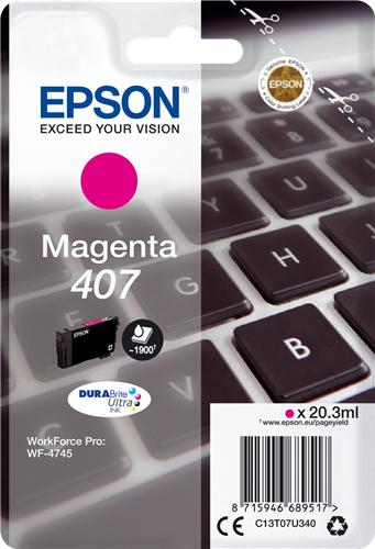 Epson 407 purpurová Inkoustovou kazetu