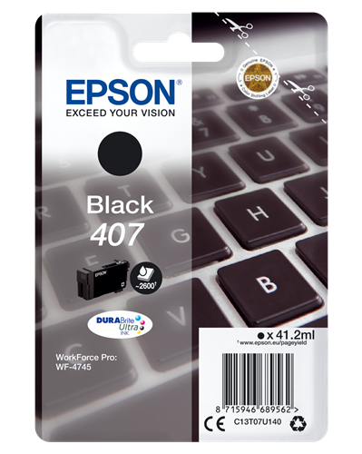 Epson 407 zwart inktpatroon