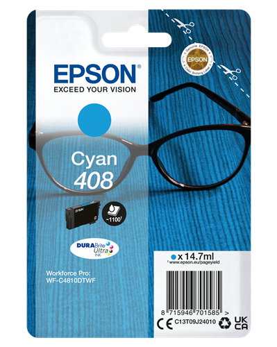 Epson 408 Cyan Cartouche d'encre