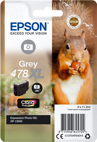 Epson 478XL Šedá Inkoustovou kazetu