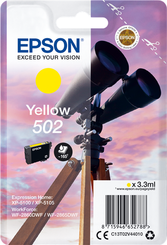 Epson 502 Amarelo Cartucho de tinta