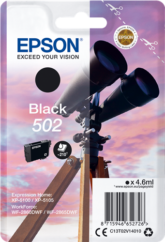 Epson 502 nero Cartuccia d'inchiostro