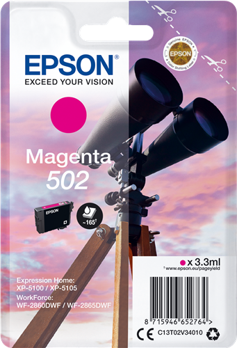 Epson 502 purpurová Inkoustovou kazetu