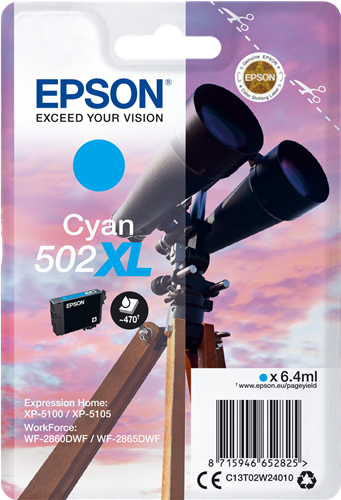 Epson 502XL Cyan Cartucho de tinta