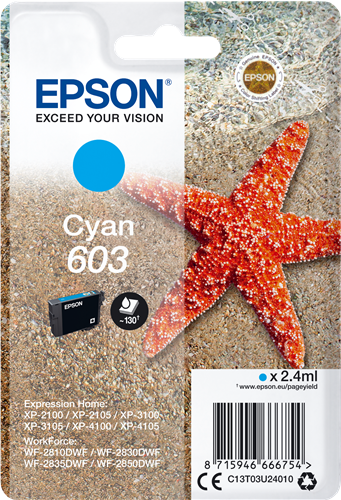 Epson 603 Cyan Cartucho de tinta